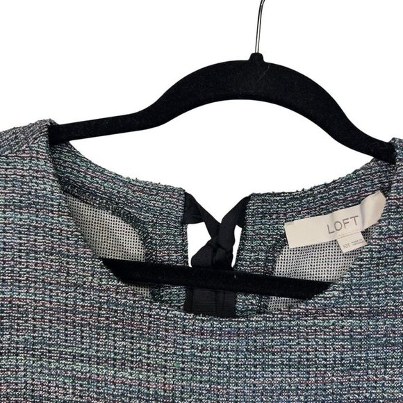 Metallic Tweed Fringe Pocket Mini Dress 10 T - Picture 4 of 16